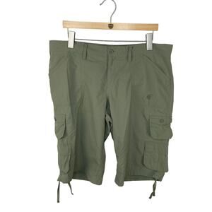 Guy Harvey Nylon Khaki Cargo Shorts - Women's Size 14